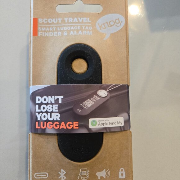 Scout Travel - Smart Luggage Tag NWT Black $60 - Picture 1 of 2